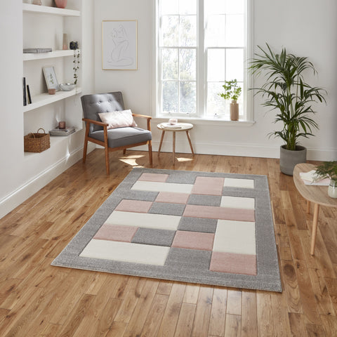 Tapis Rose style Patchwork BROOKLYN BRK04