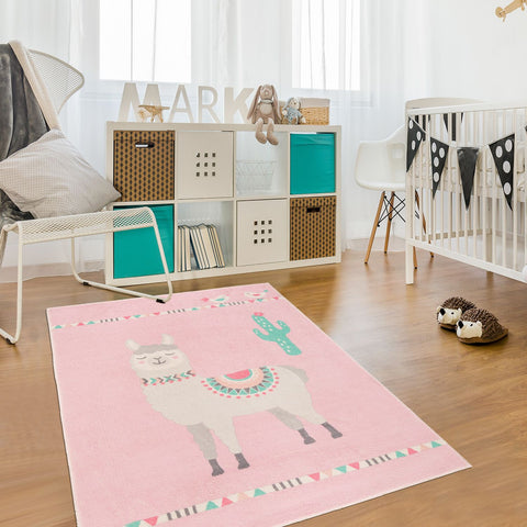 Tapis de Chambre Rose pour enfant LAMACO