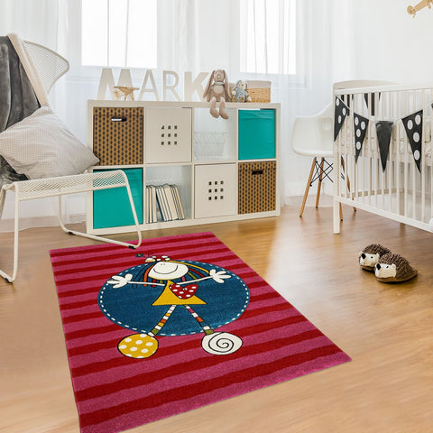 Tapis de Chambre pour enfant Rose NELMA