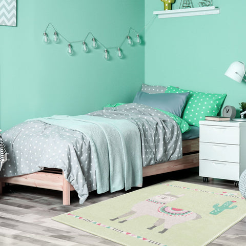 Tapis de Chambre pour enfant Vert LAMACO