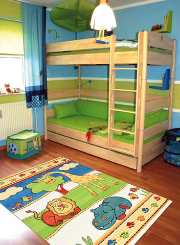 Tapis pour enfant multicolore animaux AIMLAN