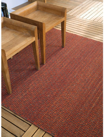 Tapis Kilim rouge en laine certifié Azo Free LOOK 609