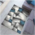 Tapis de Salon Design Bleu BRILLANCE ULTIMATE