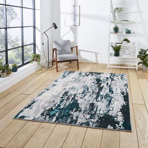 Tapis Vert design Abstrait Apollo GR580