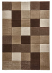 Tapis Marron style Patchwork BROOKLYN 646