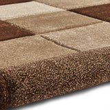 Tapis Marron style Patchwork BROOKLYN 646