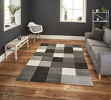 Tapis Patchwork Gris BROOKLYN 646