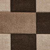 Tapis Marron effet Patchwork BROOKLYN BRK04