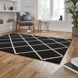 Tapis Noir Graphique BROOKLYN BRK35