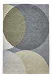 Tapis design gris contemporain en laine Elements EL43