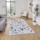 Tapis Blanc ivoire style Moderne Force K7282