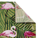 Tapis Vert et Rose Floral style Contemporain HAVANA