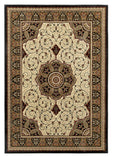Tapis Noir et Beige style Oriental HERITAGE