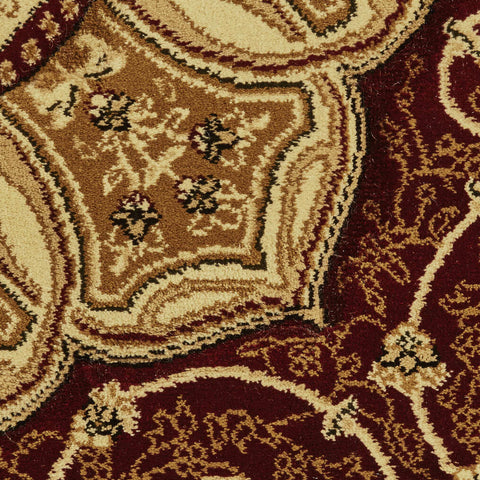 Tapis Rond Oriental Rouge HERITAGE