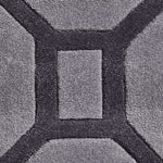 Tapis Gris forme géométrique en acrylique HONG KONG 4338