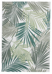 Tapis Extérieur vert motif floral MIAMI 19433