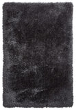 Tapis Gris foncé Uni shaggy poil long en acrylique MONTANA