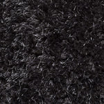 Tapis Gris foncé Uni shaggy poil long en acrylique MONTANA