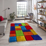 Tapis Shaggy Multicolore graphique NOBLE HOUSE 1517