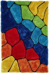 Tapis Multicolore graphique type shaggy NOBLE HOUSE 5858
