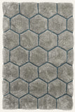 Tapis gris moderne shaggy en acrylique NOBLE HOUSE NH30782