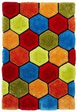 Tapis Multicolore shaggy graphique NOBLE HOUSE NH30782