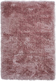 Tapis Rose uni shaggy ultra doux acrylique POLAR