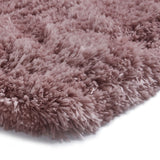 Tapis Rose uni shaggy ultra doux acrylique POLAR