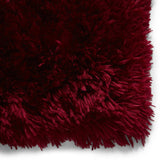 Tapis Shaggy doux rouge bordeaux pour intérieur POLAR