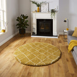 Tapis Jaune shaggy style berbère ROYAL NOMADIC