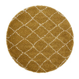 Tapis Jaune shaggy style berbère ROYAL NOMADIC