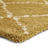 Tapis Jaune shaggy style berbère ROYAL NOMADIC