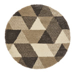 Tapis Scandinave gris et beige Shaggy ROYAL NOMADIC