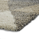 Tapis Scandinave gris et beige Shaggy ROYAL NOMADIC