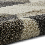 Tapis Scandinave gris et beige Shaggy ROYAL NOMADIC