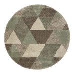 Tapis Shaggy vert clair style scandinave ROYAL NOMADIC