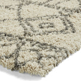 Tapis Shaggy Beige et gris motif Berbère SCANDI BERBER