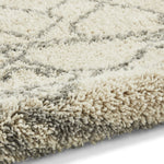 Tapis Shaggy Beige et gris motif Berbère SCANDI BERBER