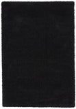 Tapis Shaggy Noir uni intérieur SIERRA