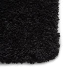 Tapis Shaggy Noir uni intérieur SIERRA