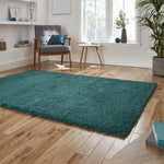 Tapis Shaggy Vert uni intérieur SIERRA