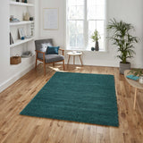 Tapis Shaggy Vert uni intérieur SIERRA