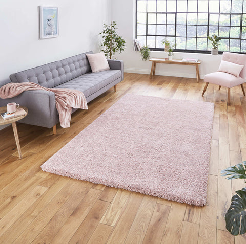 Tapis Shaggy Rose uni intérieur SIERRA