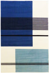 Tapis Bleu Moderne Seventies BLUSQUARE | Royaume du Tapis