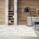 Tapis Bleu inspiration Berbère Oeko TEX MADIDA