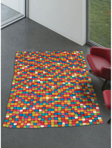 Tapis Chambre enfant Multicolore en Laine BOULACOLOR