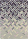 Tapis Design Gris en laine géométrique AGAVE | Royaume du Tapis
