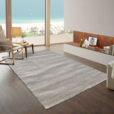 Tapis Design de salon Beige uni ultra doux NICOLA