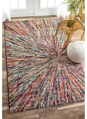 Tapis Ethnique multicolore certifié Oeko Tex BOUTIK