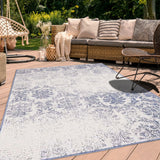 Tapis Extérieur réversible Bleu Vintage NOYA